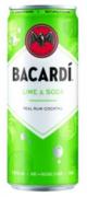 Bacardi - Lime & Soda (4 pack cans)